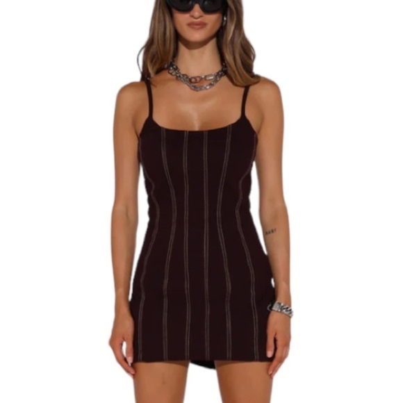 BY. DYLN Dena Dress Mini in Dark Plum New with Tags - Picture 10 of 10